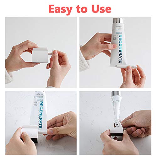 ONDY Rolling Tube Toothpaste Squeezer,Heavy-Duty Toothpaste Dispenser With Rubber Pad Multi-function Squeezer for Cleansing Foam,Hair Gel,Cosmetic Samples,Ointments