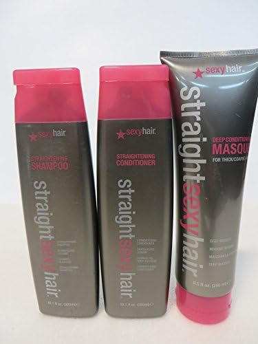 Straight Sexy Hair Straightening Shampoo and Conditioner and Masque