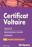 Certificat Voltaire (Principes culture générale) (French Edition) by