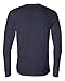 Canvas Long Sleeve Henley T-Shirt. 3150 - Large - Navy