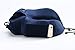 Kingta U Shape Portable Memory Foam Travel Pillow,Ergonomic and Washable Cover,Best for Camping,Studying,Traveling and Working (Dark Blue)