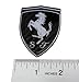 2 X Ferrari Real Carbon Fiber Rare Car Logo Badge Emblems (Pair/Set) for 512 308 458 599 328 GTS GTO GTB M Dino 612 F430 360 550 355 F1 Spyder Mondial TS Modena F1 Scuderia Spider Challenge Testarossa