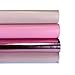 Pink Beige Leather for Crafting: Leather for Jewelry Making 4 Light Pink sheets 5x5In/ 12x12cm)