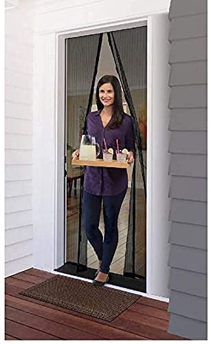 Magic Curtain Door Mesh Magnetic Fastening Mosquito Fly Bug Insect Net Screen UK