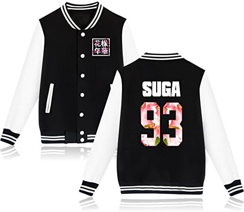 Kpop BTS Jacket Coat Baseball Uniform Bangtan Boys Suga Jin Jimin V J-Hope Rap Jung Kook Women Men Sweater