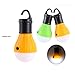 MonstGear 2 Pack Hanging Lantern 3 LED Hook Tent light Bulb for Outdoor Camping Hiking Fishing Portable Battery Powered Emergency Green