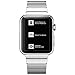 Eoso Stainless Steel Replacement Smart Apple Watch Band Link Bracelet with Double Button Folding Clasp for 42mm Apple Watch All Model (Bracelet Silver,42mm)