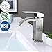 KES Bathroom Faucet Single Handle One Hole Vanity Sink Faucet cUPC NSF Certified Lead Free Brass Construction, Brushed Nickel L3109ALF-BN