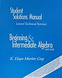 Introductory and Intermediate Algebra, , 013017338X