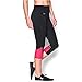 Under Armour Women's Fly-By Run Capri, Black/Harmony Red, Small