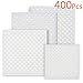 Clear Adhesive Rubber Bumper Pads-400 Pcs Sound Dampening Transparent Rubber Feet for Cabinet Doors,Drawers,Picture Frames,Glass Tops,Cutting Boards by Hedonism