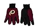 Washington Redskins Two Tone Gloves