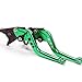 Pair Green Motorcycle Racing CNC Billet Short Brake Clutch Levers For KAWASAKI ZX6R 2007 2008 2009 2010 2011 2012 (K-828/F-88)