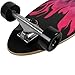 Krown Purple Flame Complete Longboard Skateboard