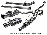 Tsudo Acura 04-08 Tl Dual Sp Catback + Catless J-pipe Downpipe Exhaust
