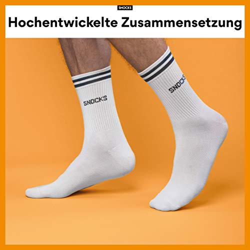 Snocks Sportsokken Heren en Dames (4-Pack) Crew Tennissocken - Image 3