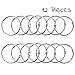 Pawfly Loose Leaf Binder Rings 2 Inch Smooth Steel Book Rings for Index Cards Flash Cards Receipts Memos Photos and Files Heavy Duty Organizers Loops for Office School and Home Use, 12 Pack