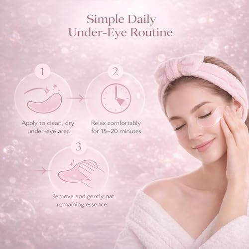 Nigwedete InstaLift PDRN & Bio-Collagen Eye Patches丨Instant Brightening & Firming丨Reduce Dark Circles, Puffiness & Wrinkles丨Niacinamide, Caffeine & Hyaluronic Acid丨Korean Eye Care Plan (8 Pairs)