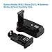 Powerextra Battery Grip for Nikon D3100/D3200/D3300/D5300 SLR Digital Camera with Infrared Remote Control Work with 2 pcs EN-EL14 Battery