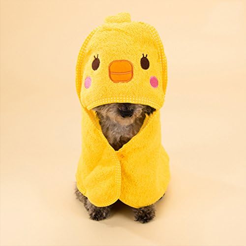 Soft Pet Dog Cute Cartoon Pajamas Dog Bathrobe Multifunction Absorbent Pet Bath Towel Animal Puppy Cat Warm Blanket Pet Supplies (S, Style 1)