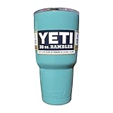 YETI Coolers Rambler Tumbler, Stainless Steel, 30oz, One Size (Teal Green)