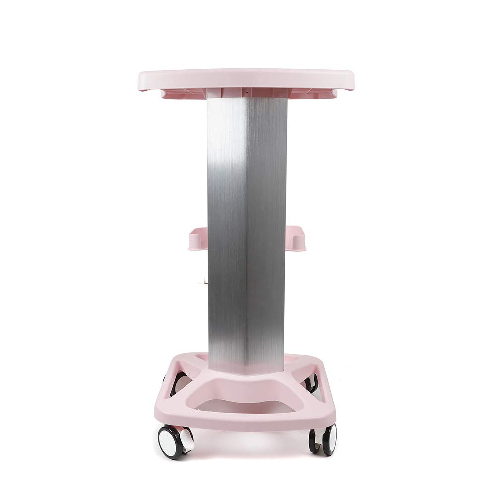 Aluminum Alloy Trolley Stand Assembled For Ultrasonic Cavitation RF Machines Salon Spa Beauty Tattoo Rolling Cart Tray USA STOCK (Pink): Beauty