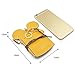 COCO LEE Chic Yellow Cute Travel PU Leather Student ID Card Holder Lanyard Neck Pouch Bag With Coin Wallet Purse for School Students Women Kids Teens Girls