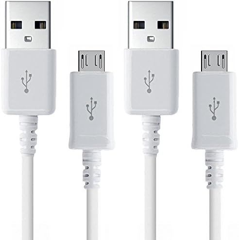 ECB-DU4EWE 5-Feet Sync Charge Micro USB Data Cable for Samsung Galaxy S7 Edge, S7, S7 Active, S6 Edge Plus, S6 Edge, S6, Grand Prime, Galaxy On5, Note 5 and Note 4, Pack of 2 (Bulk Packaging)