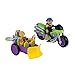 Teenage Mutant Ninja Turtles Pre-Cool Half Shell Heroes Motorcyle and Sidecar with Donatello Vehicle and Figure