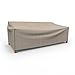 Budge English Garden Outdoor Patio Loveseat Cover, Extra Large (Tan Tweed)