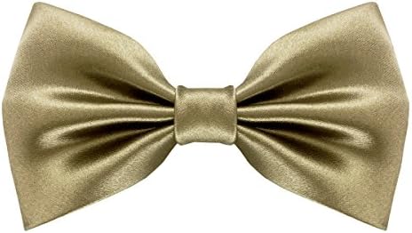 Mens Luxurious 100% Silk Pre-tied Bowtie Solid Bow Ties Various Colors