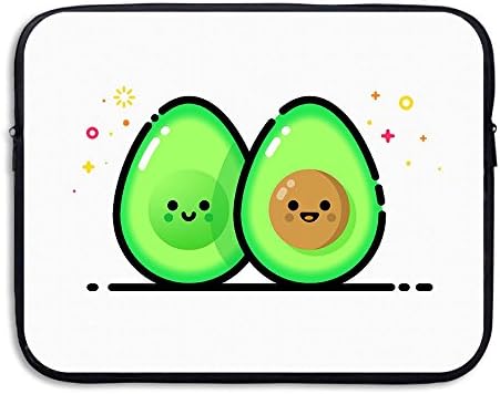 Cartoon Avocado Love Water Repellent Laptop Case Bags Printed Ultrabook Briefcase Sleeve Bags Cover For Macbook Pro/Notebook/Acer/Asus/Lenovo Dell 13 Inch