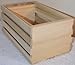 Amish Wares Small Miniature Sized Poplar Crates, Handmade, Set of 3