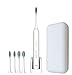 Lansung sonic rechargeable electric toothbrush For Kids And Adult Dentists recommend 3 modes vibration sound small with 4 replacement head 1charging base and 1 suitcase (blue)