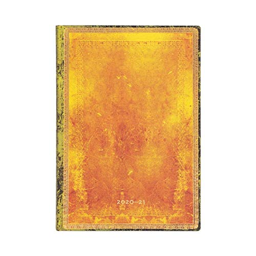 Paperblanks Flexi 2020-2021 18 Monthly Calendar Softcover Ochre Horizontal Midi (130 x 180 mm)