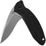 Kershaw Scallion (1620); 2.4” Bead-Blasted 420HC Steel Blade, Basic Black Glass-Filled Nylon Handle, SpeedSafe Assisted Opening with Flipper, Liner Lock, Tip-Lock, Single-Position Pocketclip; 2.3 OZ.