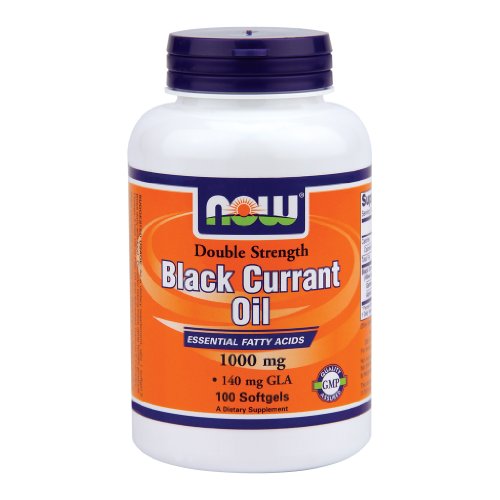 Now Foods Black Currant Oil 1000 mg - 100 Softgels 2 Pack
