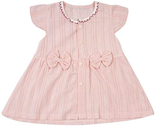 ICABLE Baby Girls Pure Cotton Knee Length Frock