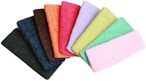 6Pcs/Pack Women's Yoga Sports Band Elastic Headband Cosmetic Towel Band Wash Face Hairband Stretch Elastic Head Band