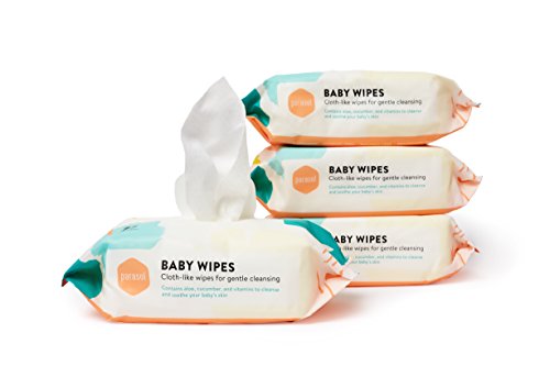 Parasol Baby Wipes - Strong, Soft, Refreshing, Good for Sensitive Skin - 4 packs of 72 count - 288 Wipes