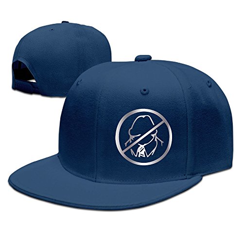 No Dickhead Stupid Rude Platinum Style Baseball Snapback Cap Navy