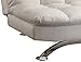 Furniture of America Ethel Leatherette Convertible Sofa, White