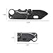 BELK #1 Thin Card Knife Carbon Black Miniature Hobby Craft Folding Knives with 1mm(0.039In) Depth, 1.5in Length Blade for School & Home & Office Routine