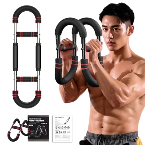 Photo 1 of JevenFening U-Shape Twister Arm Exerciser. Adjustable Chest Expander. Biceps,Triceps,Shoulders,Back,Forearm and Inner Thigh Workout Equipment.Upper Body Strength Training (Green [65-100lb])