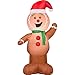 Airblown Inflatable Outdoor Christmas Characters - 4 foot tall (Gingerbread Man) by Gemmy