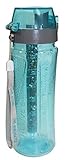 pH REVIVE Alkaline Water Bottle Ionizer With Carry Case By Invigorated Water, Natural Water Purifier Bottle, Portable Filtration System, Long-Life Alkalizer Filter, Increase pH, Remove Heavy Metals, Chlorine & Bacteria, BPA Free, 25 Ounce (750ml)
