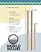 World Brand 250 Count Kraft Paper Straws - Eco-Friendly Party Supplies - Biodegradable Drinking Straws - Plastic & Dye Free - Unwrapped - Perfect for Juices, Shakes, Smoothies, Ice Coffee & More