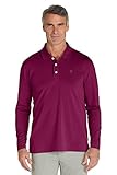 Coolibar UPF 50+ Men's Long Sleeve Polo Shirt - Sun Protective