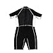 USApnea Men's 2mm Shorty Wetsuit, Black/White