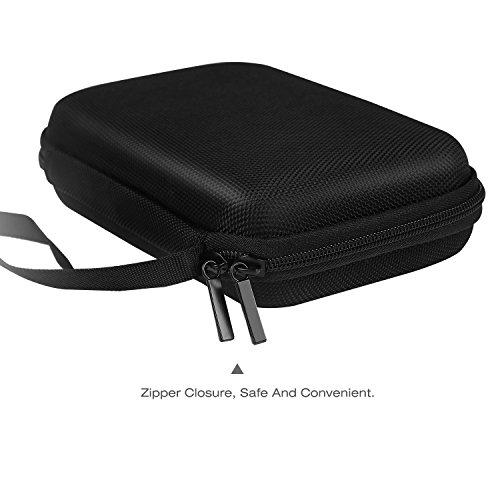 MoKo 7-Inch GPS Carrying Case, Portable Hard Shell Protective Pouch Storage Bag for Car GPS Navigator Garmin / Tomtom / Magellan with 7" Display - Black